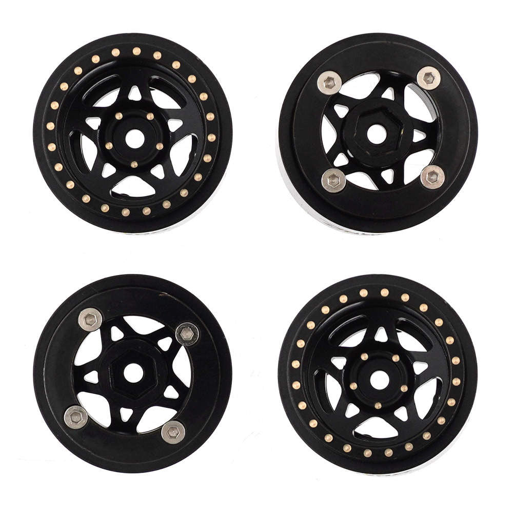 1.0 BLACK BRASS STAR WHEELS